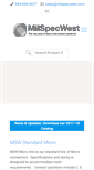 Mobile Screenshot of milspecwest.com